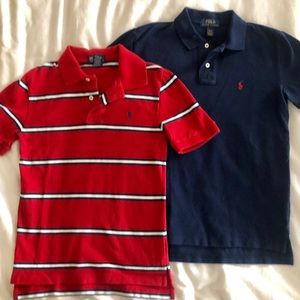 2 boys (size 10/12) Ralph Lauren Polo shirts